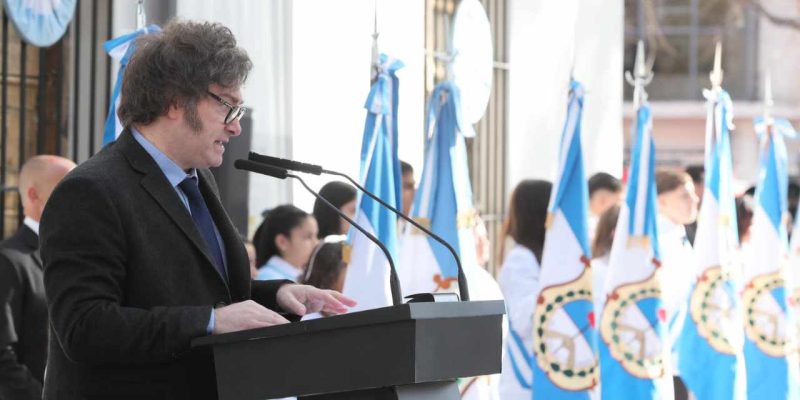 Milei plan de alfabetizacion presentacion san juan