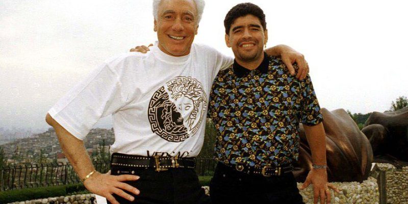 Guillermo Coppola junto a Diego Maradona, su histórico representado